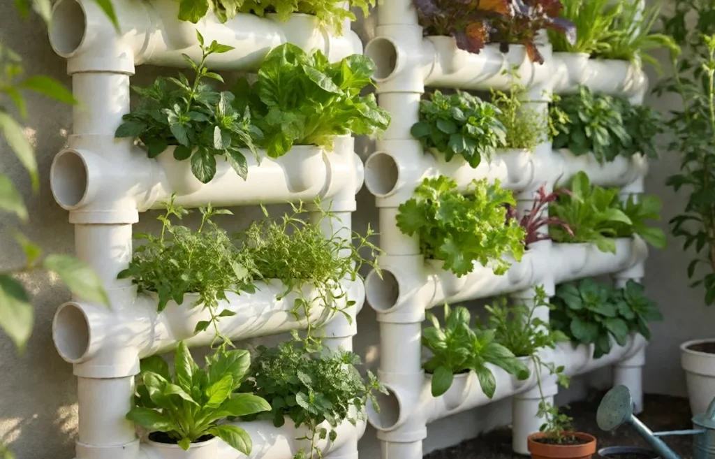 diy pvc vertical garden