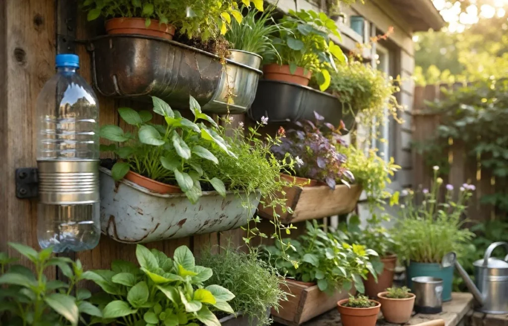 diy vertical garden containers