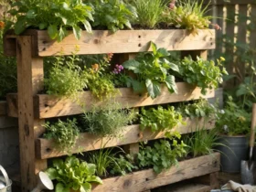 diy vertical garden pallet