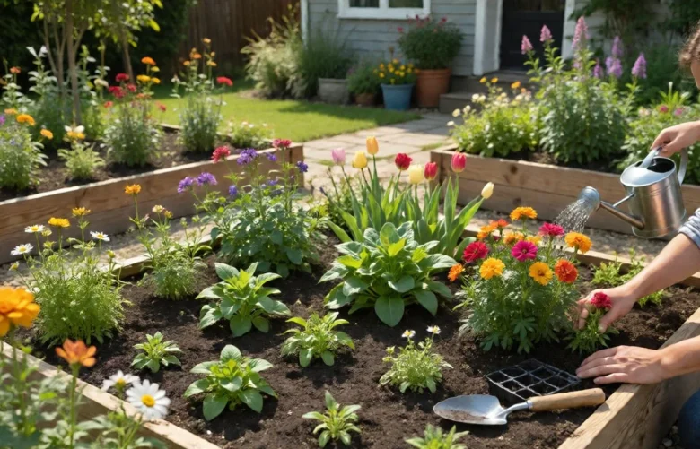 flower plant grow a garden
