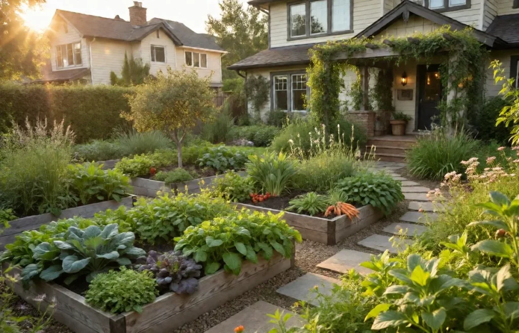 front yard edible garden