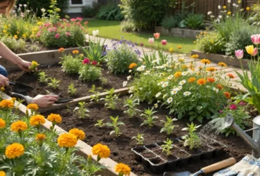 growing a flower garden