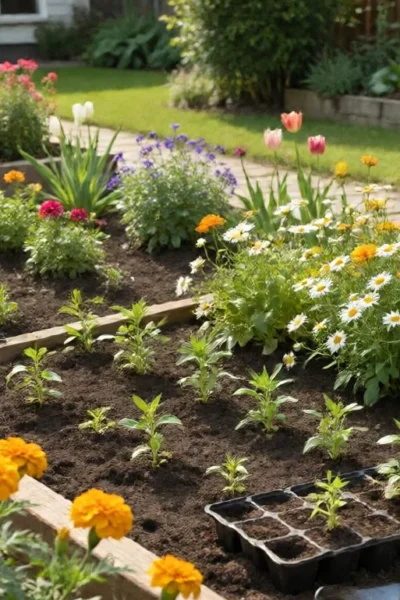 growing a flower garden