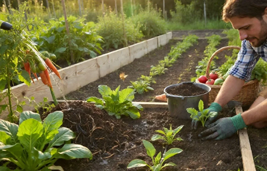 how to cultivate organic vegetables