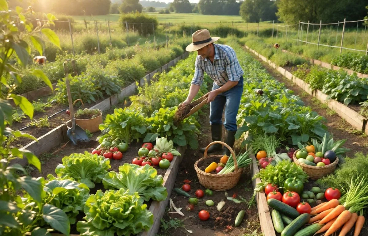 how to produce organic vegetables