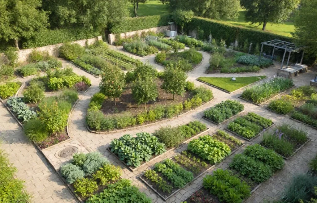 layout edible landscape design
