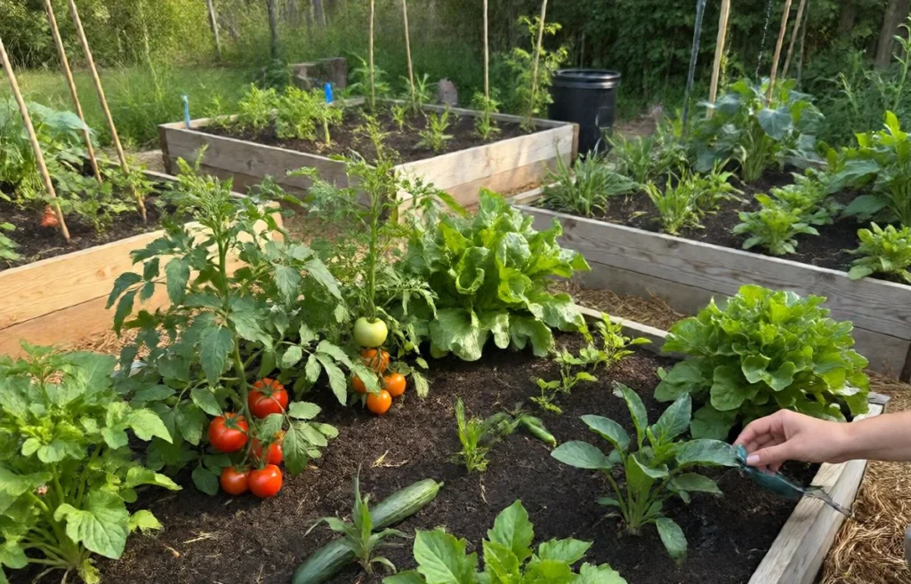organic vegetable garden