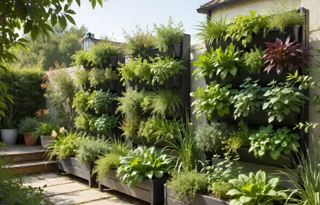 outdoor vertical garden planters