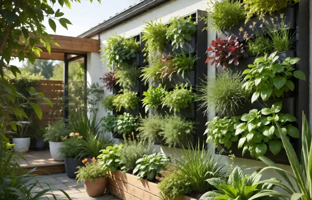 vertical garden planters outdoor