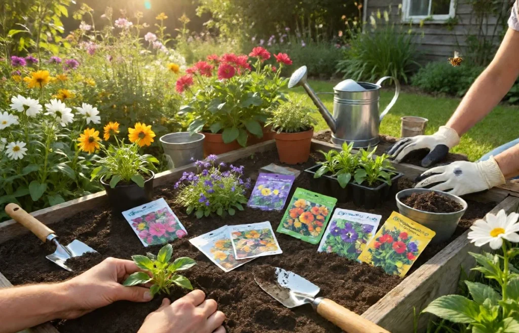 what do i need to plant flowers