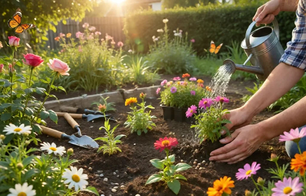 how do you start a flower garden