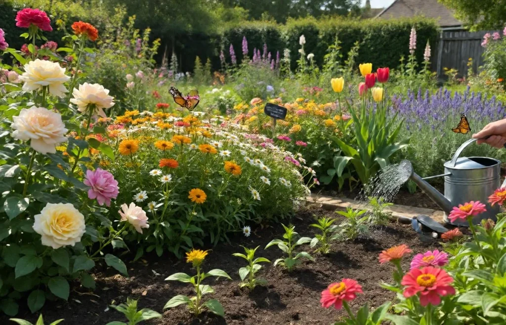 how to grow a flower garden